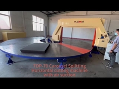 โต๊ะทํางานกลม การตัดแบบหมุน มุม CNC เครื่องตัดฟอง Slitter การควบคุมดิจิตอล