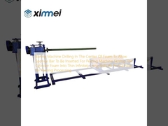 เครื่องเจาะเจาะในศูนย์กลางของฟองเพื่ออนุญาตให้สปองค์บาร์จะใส่สําหรับเครื่อง peeling Skiving กระบอกฟองในลวดยาวอันไม่จํากัดความยาวบางเป็น Pr-เครื่องสําหรับการประมวลผล peeling