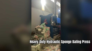 เครื่องอัดฟองน้ำไฮดรอลิกอุตสาหกรรม – ตัวเครื่องทำจากเหล็ก ชิ้นส่วนระดับพรีเมียม การคายประจุอย่างต่อเนื่อง และระบบอัตโนมัติแบบกำหนดเอง