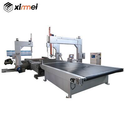 เครื่องตัดสปองจ์ มีดเบนด์ตั้ง PLC การควบคุม HMI โฟมบล็อค Trimming แบ่งเป็นสเตรป EPE PU การกันความร้อน แปรงกางเขน EVA หินหญ้า ผงผึ้ง กระดาษกระดาษ กระดาน โคโคส สายใย ไม่มีการวาด CAD