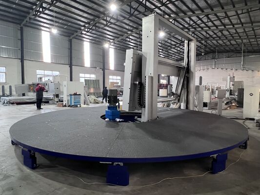 Anti-warping Carousel Horizontal Foam Cutter With Pressure Roller Neat Cutting Edge